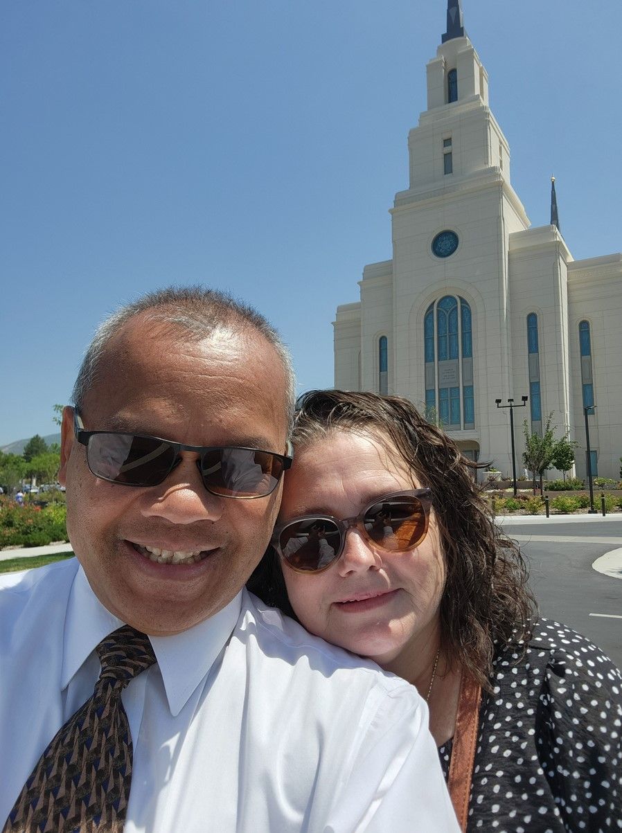 Eternal Marriage at Layton Temple, Utah.